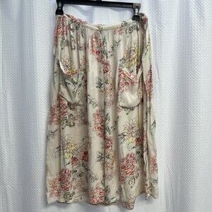 Billabong Women’s Button Front Floral Midi‎ Skirt Cottagecore Medium Classic